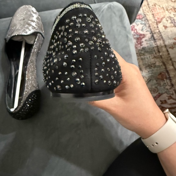 Brian Atwood Shiny Leopard Print Shoes - Picture 8 of 9